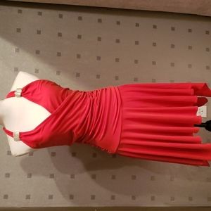 Cache Sexy Red  Halter Dress,Size S Dressy Party